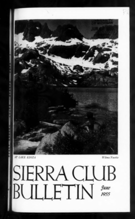 Sierra Club Bulletin 1955 Vol 40 No 6 June cover